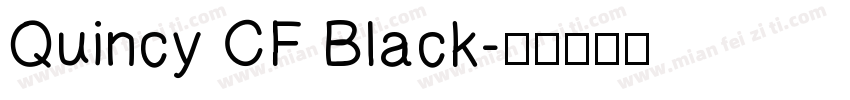 Quincy CF Black字体转换